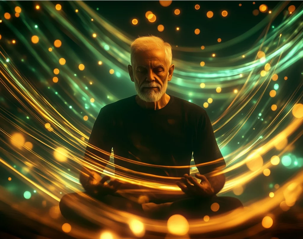 Bild von meditierenden Mann Vital Energie Dresden